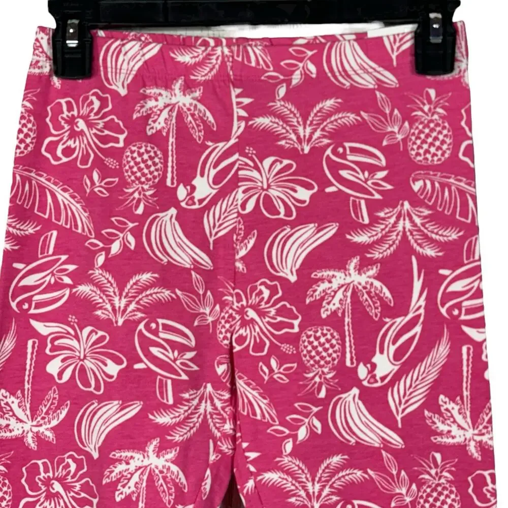 Crown & Ivy Lot of 3 Girls X-Large Pants Floral Stretch Elastic Waist Pull-On